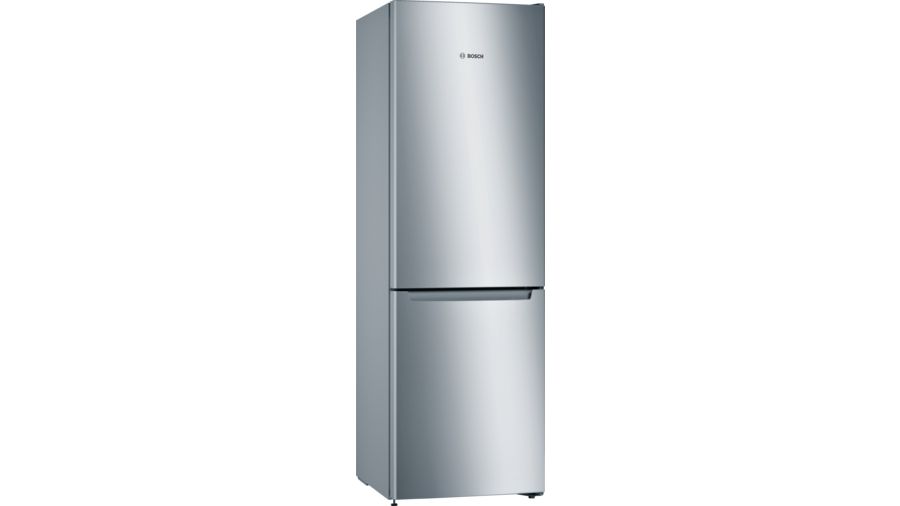 Frigorífico combi Bosch KGN33NLEB, 176 x 60 x 66 cm, No Frost, clase E, 237 kWh año, 42dB, 282 litros, reversible, acero mate antihuellas
